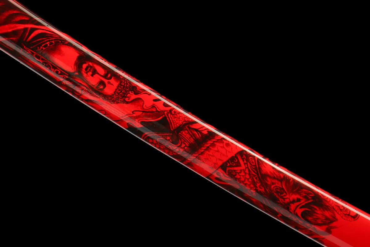 Scharlachroter Phantom - Handgeschmiedetes Katana aus 65Mn Spring Steel - Image 15