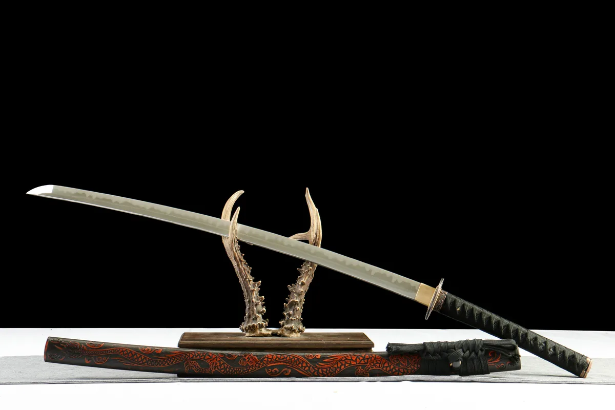 Hieb der Finsteren Nacht - Handgeschmiedetes Katana aus Carbon Steel - Image 3