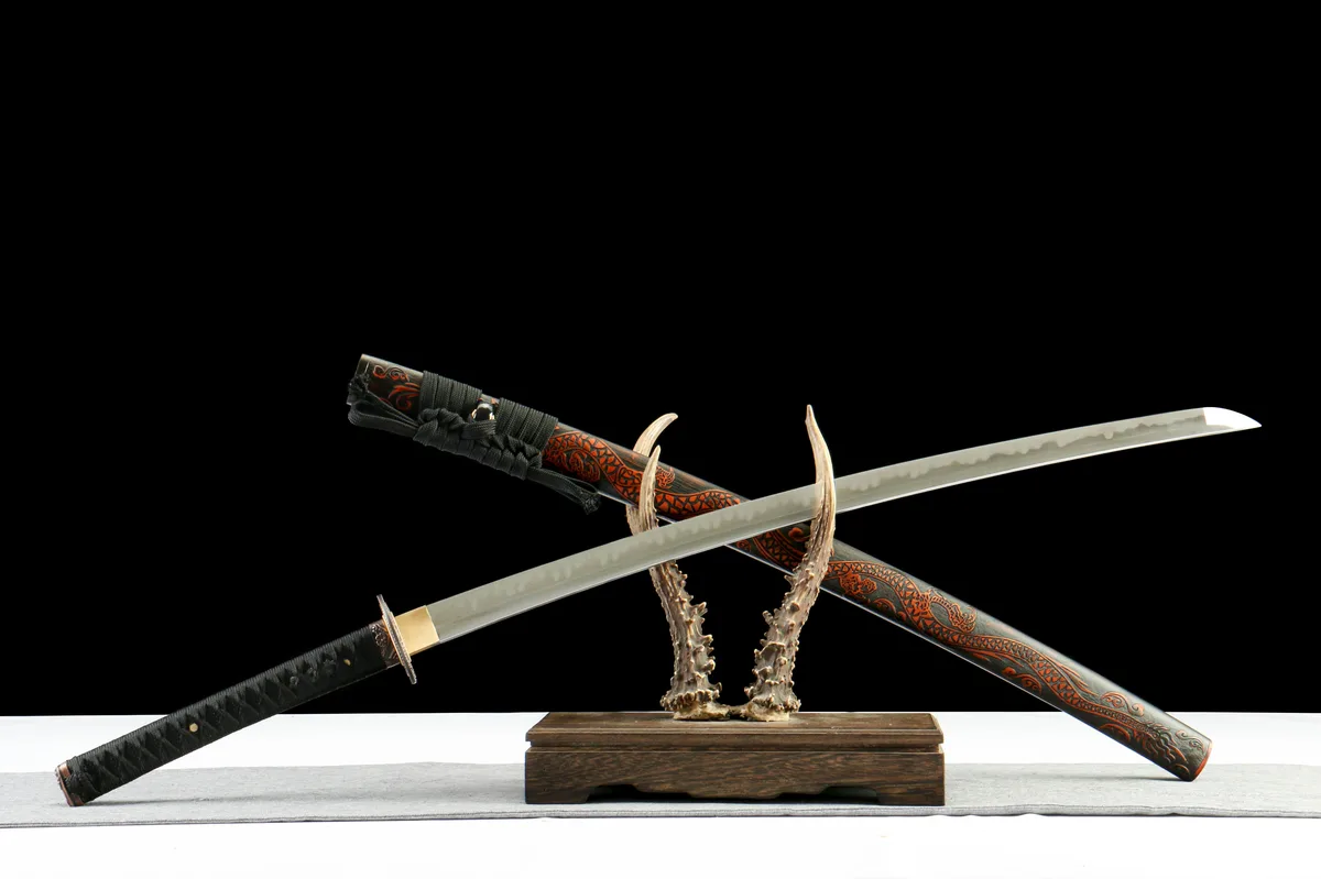 Hieb der Finsteren Nacht - Handgeschmiedetes Katana aus Carbon Steel - Image 9