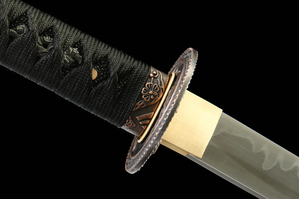 Hieb der Finsteren Nacht - Handgeschmiedetes Katana aus Carbon Steel - Image 6