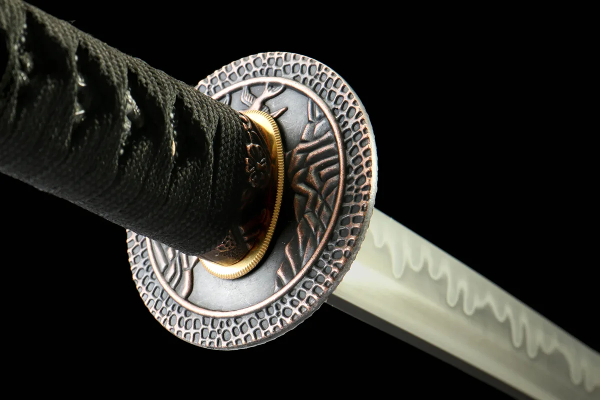 Hieb der Finsteren Nacht - Handgeschmiedetes Katana aus Carbon Steel - Image 7