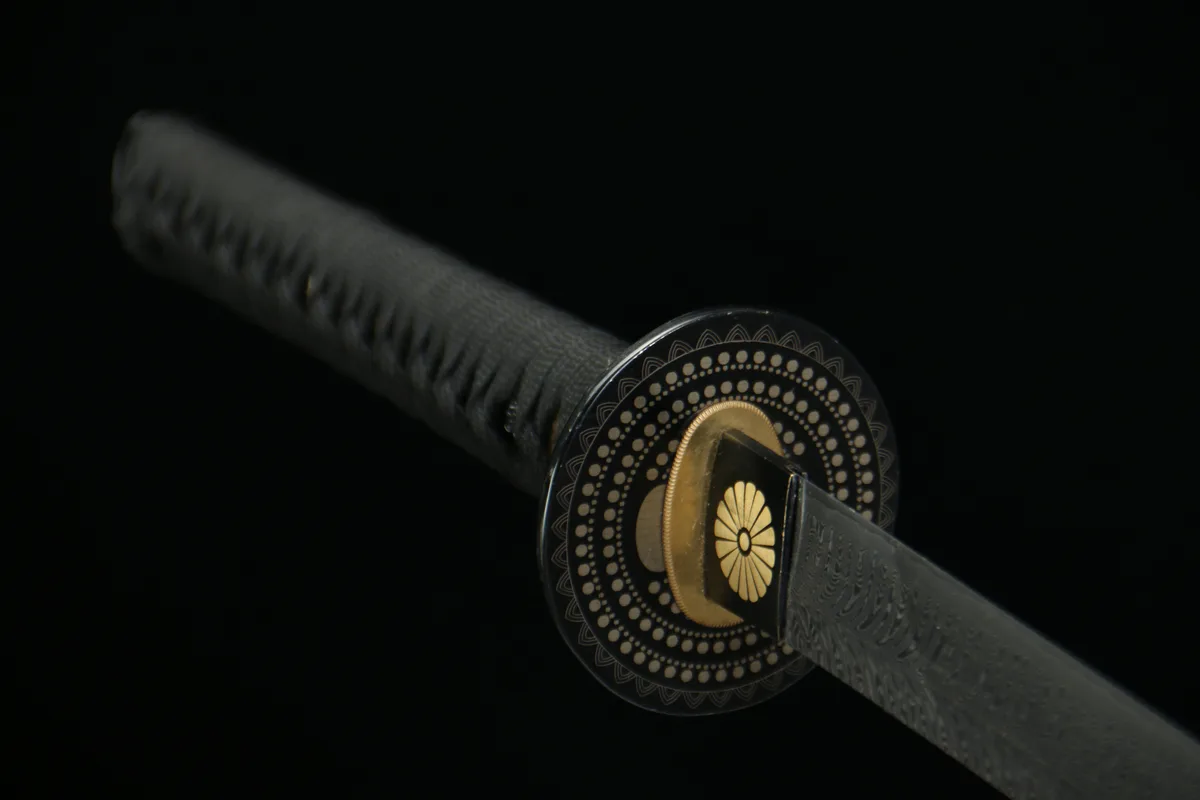 Blütenmond - Handgeschmiedetes Katana aus Damaskusstahl - Image 5