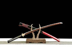 Alternative view of Brokatsonnen - Handgeschmiedetes Katana aus Damaskusstahl