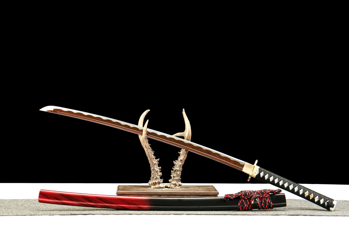 Brokatsonnen - Handgeschmiedetes Katana aus Damaskusstahl - Image 4