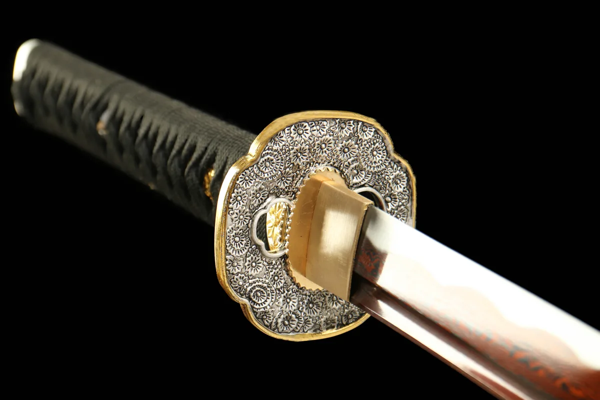 Brokatsonnen - Handgeschmiedetes Katana aus Damaskusstahl - Image 7