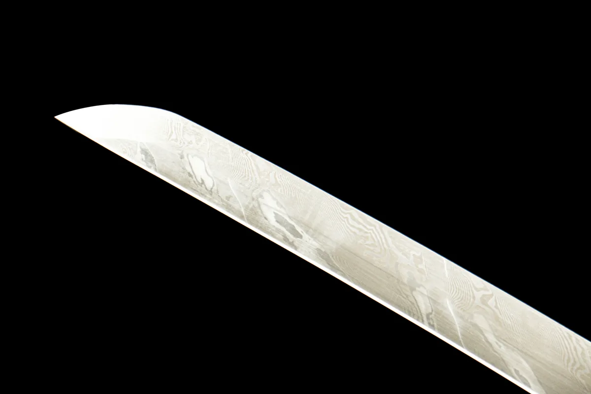 Drachenbernstein - Handgeschmiedetes Katana aus Damaskusstahl - Image 9