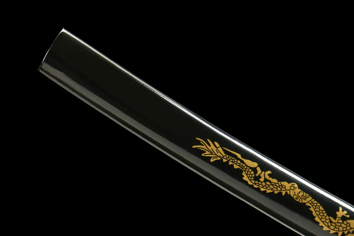 Drachenbernstein - Handgeschmiedetes Katana aus Damaskusstahl - Image 4