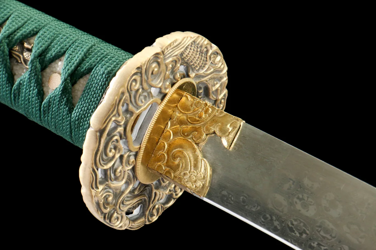 Dunkle Glut - Handgeschmiedetes Katana aus Damaskusstahl - Image 3