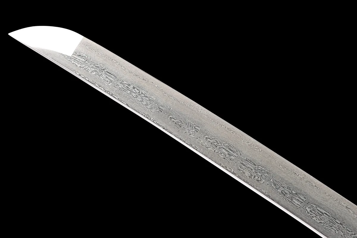 Dunkler Goldschatten-Brecher - Handgeschmiedetes Katana aus Damaskusstahl - Image 12