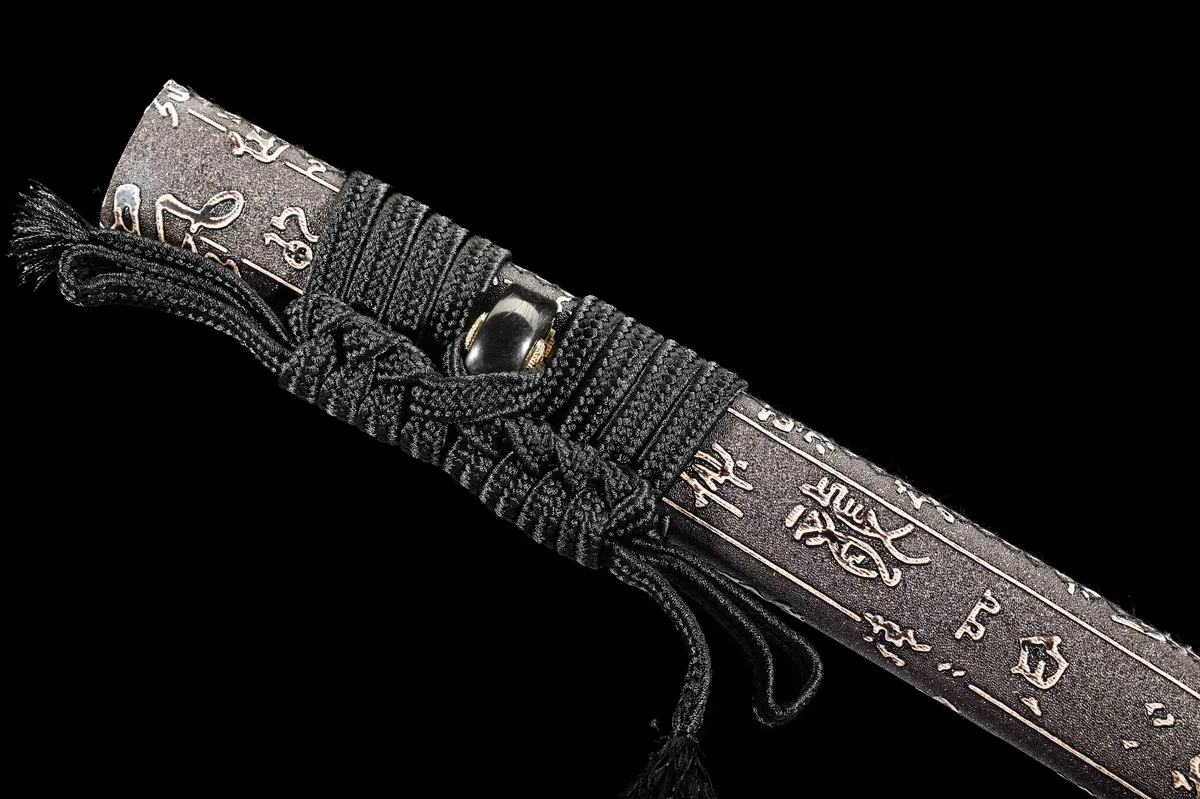 Dunkler Goldschatten-Brecher - Handgeschmiedetes Katana aus Damaskusstahl - Image 8