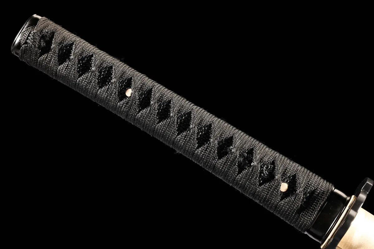 Dunkler Goldschatten-Brecher - Handgeschmiedetes Katana aus Damaskusstahl - Image 10