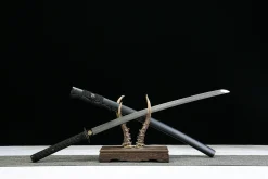 Alternative view of Dunkles Firmament - Handgeschmiedetes Katana aus Damaskusstahl