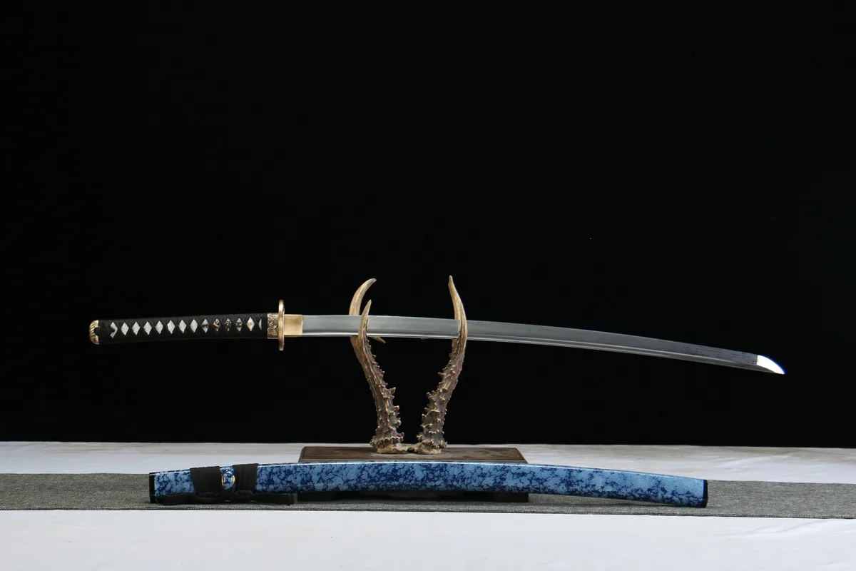 Eisseele - Handgeschmiedetes Katana aus Damaskusstahl - Image 5