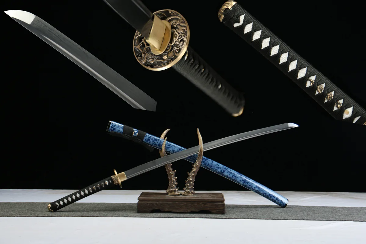 Eisseele - Handgeschmiedetes Katana aus Damaskusstahl - Image 4