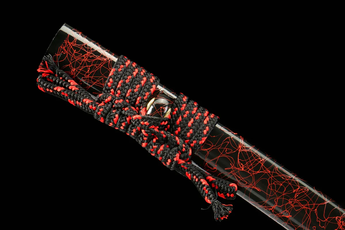 Fegefeuer-Ader - Handgeschmiedetes Katana aus Damaskusstahl - Image 7