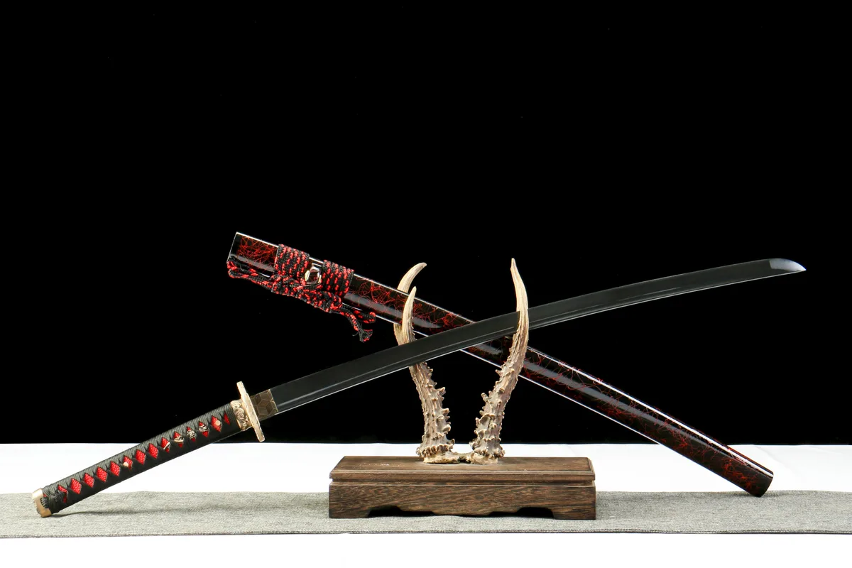 Fegefeuer-Ader - Handgeschmiedetes Katana aus Damaskusstahl - Image 8