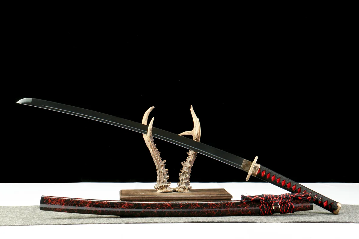 Fegefeuer-Ader - Handgeschmiedetes Katana aus Damaskusstahl - Image 10