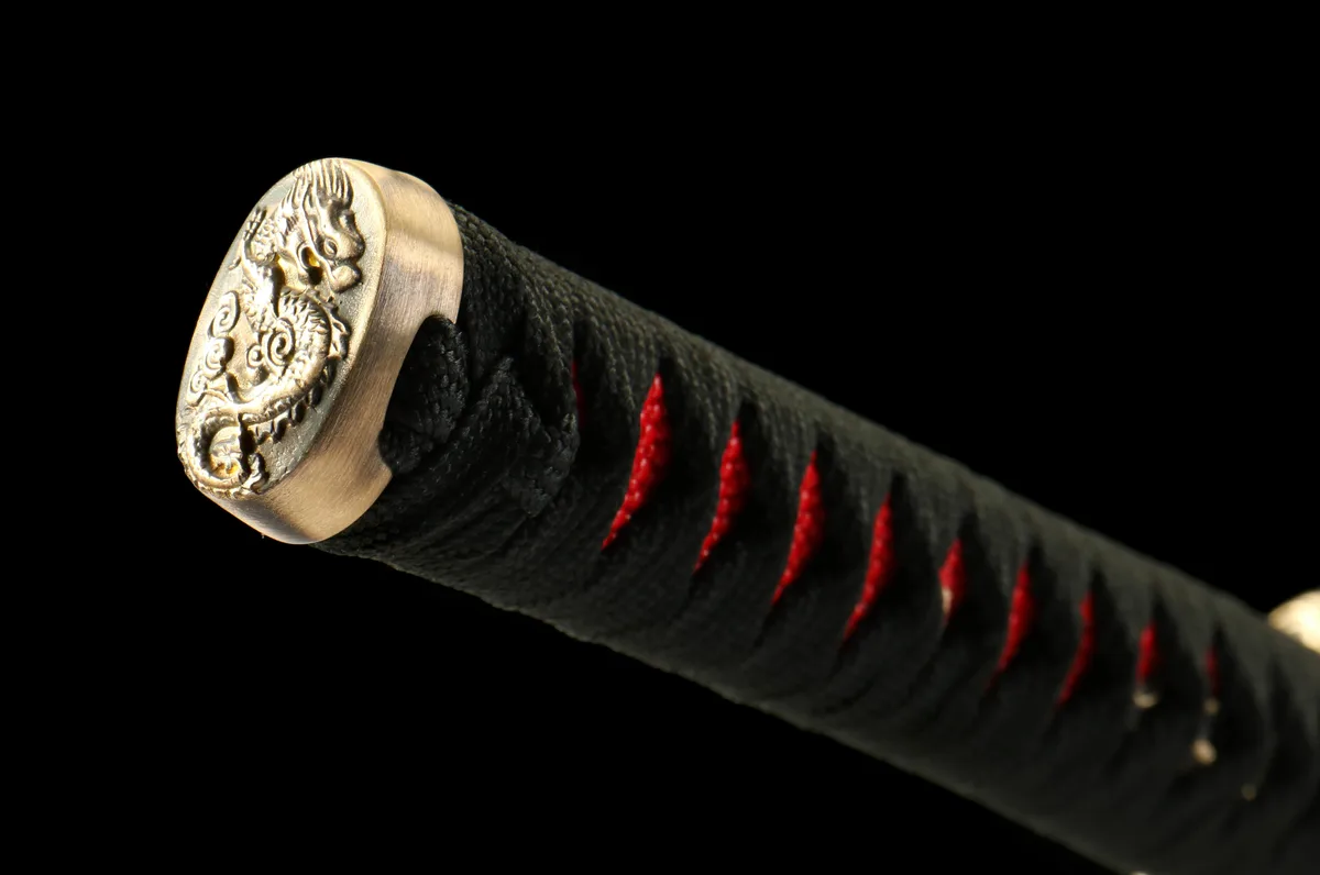 Fegefeuer-Ader - Handgeschmiedetes Katana aus Damaskusstahl - Image 4