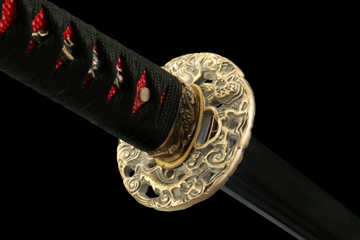 Fegefeuer-Ader - Handgeschmiedetes Katana aus Damaskusstahl - Image 5