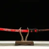 Flammender Drache - Handgeschmiedetes Katana aus Damaskusstahl
