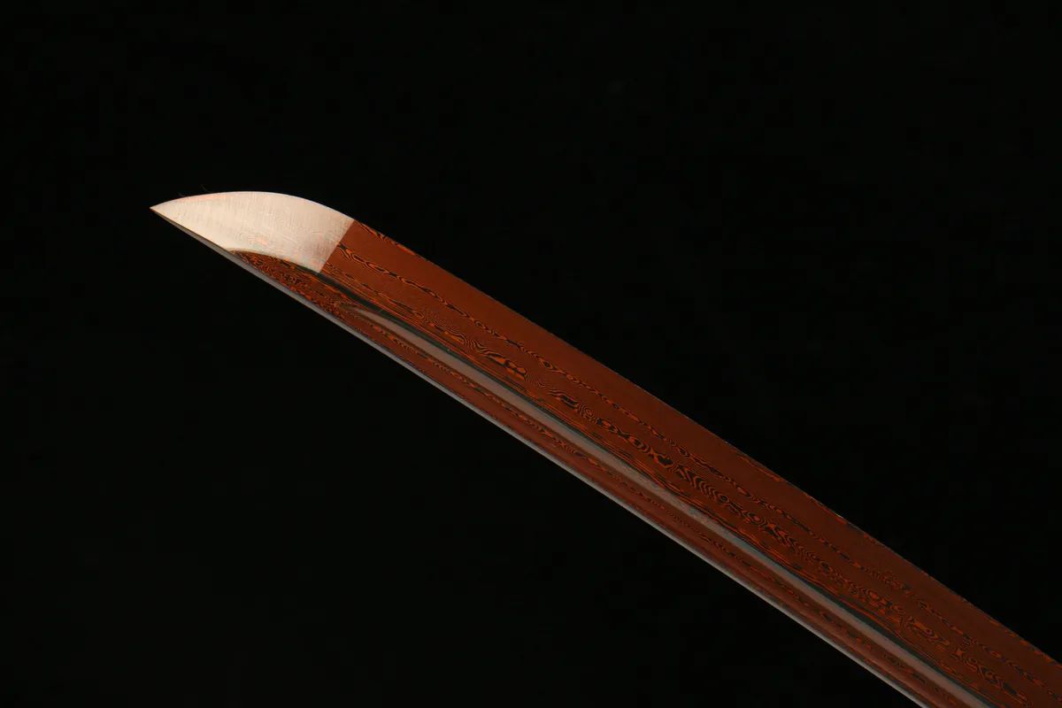 Flammender Drache - Handgeschmiedetes Katana aus Damaskusstahl - Image 9