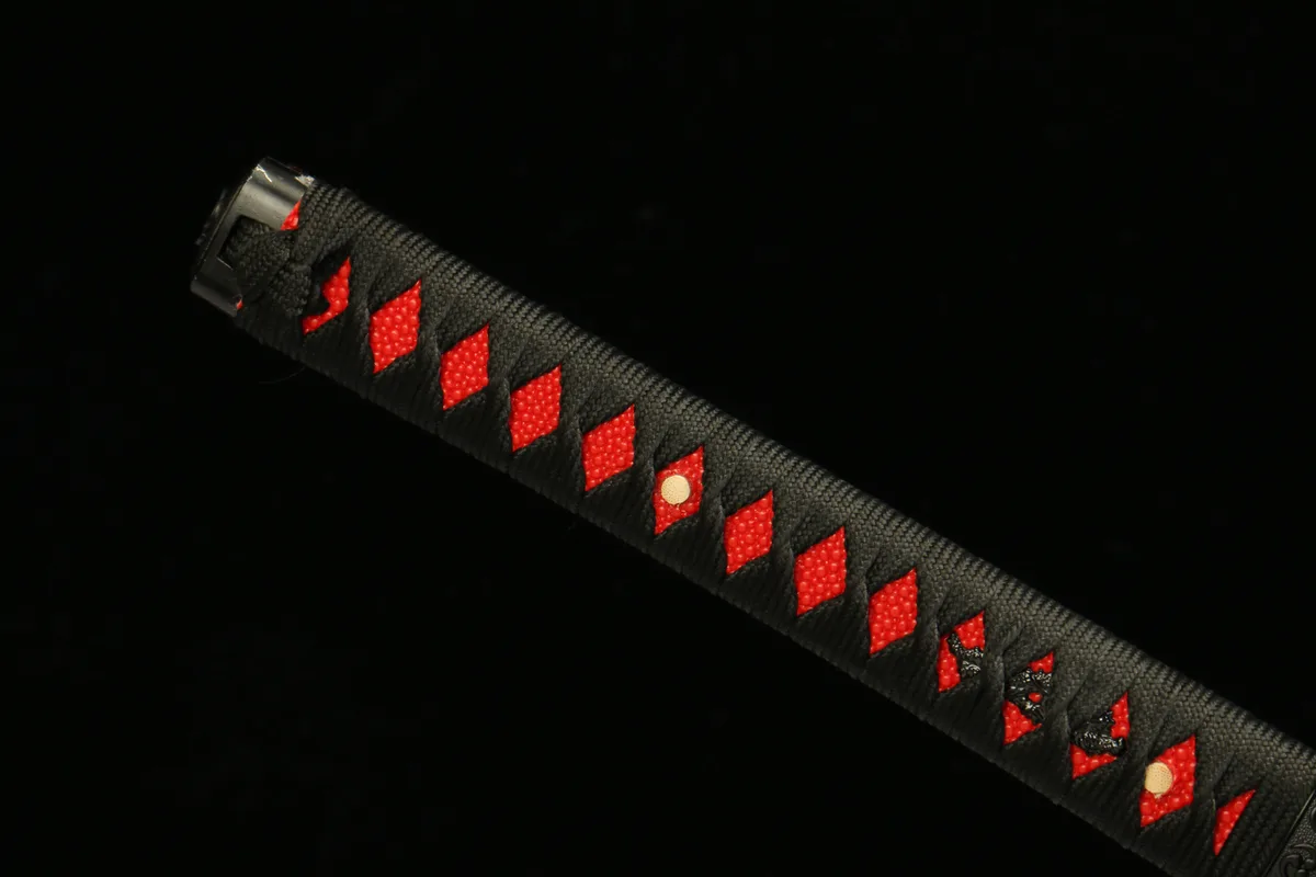 Flammender Drache - Handgeschmiedetes Katana aus Damaskusstahl - Image 3