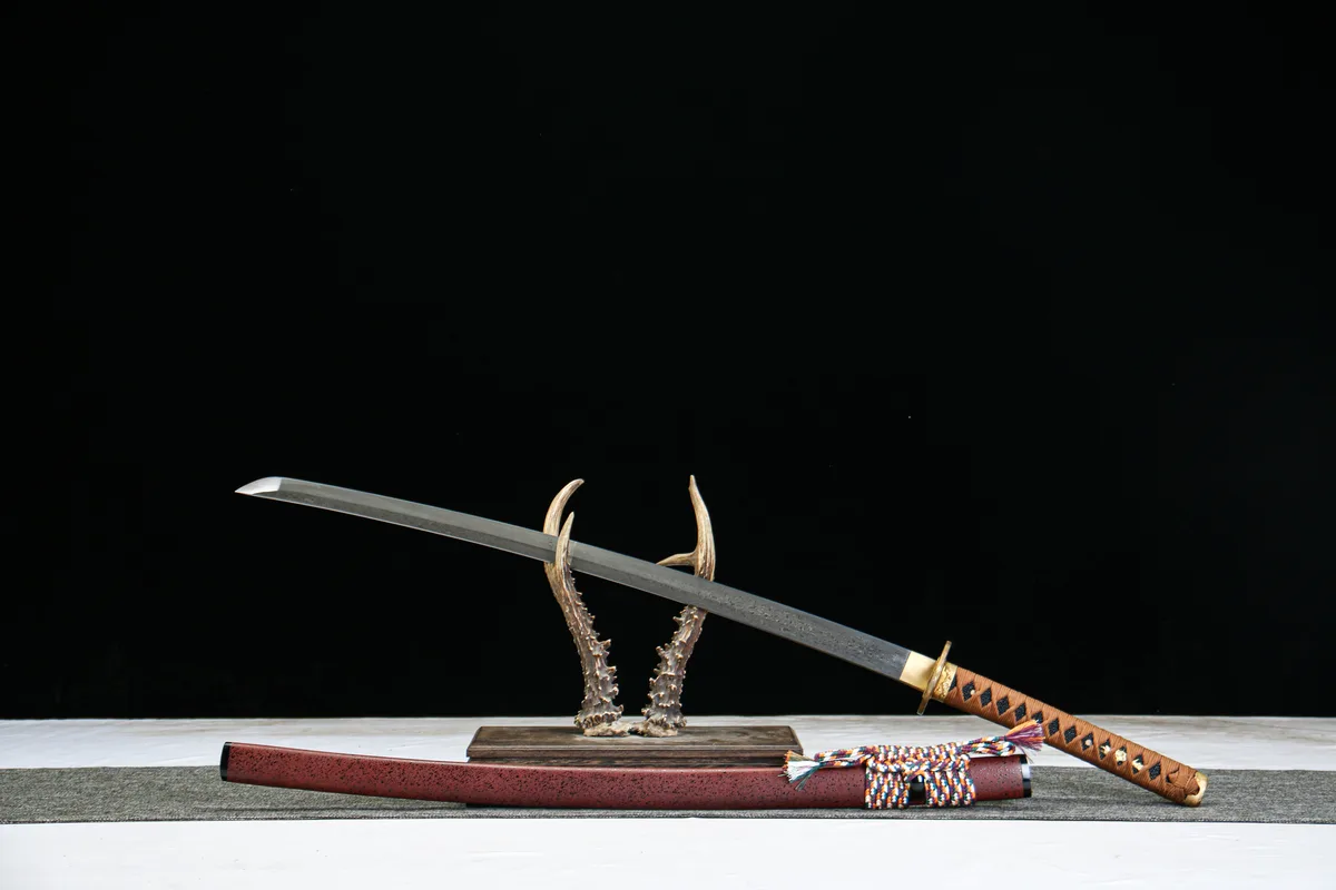 Flammenschneide - Handgeschmiedetes Katana aus Damaskusstahl - Image 2