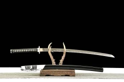 Alternative view of Frostblüte - Handgeschmiedetes Katana aus Damaskusstahl