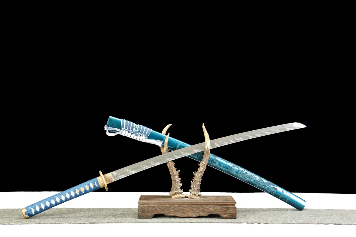Gefallener Stern - Handgeschmiedetes Katana aus Damaskusstahl - Image 6