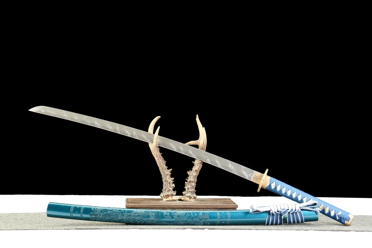 Gefallener Stern - Handgeschmiedetes Katana aus Damaskusstahl - Image 7