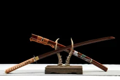 Alternative view of Glutmuster - Handgeschmiedetes Katana aus Damaskusstahl
