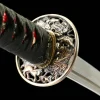 Kaiserliche Flamme - Handgeschmiedetes Katana aus Damaskusstahl