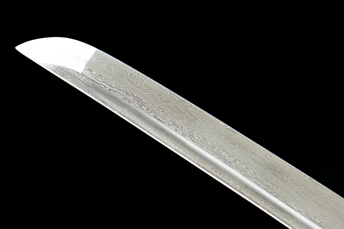 Kaiserliche Flamme - Handgeschmiedetes Katana aus Damaskusstahl - Image 3