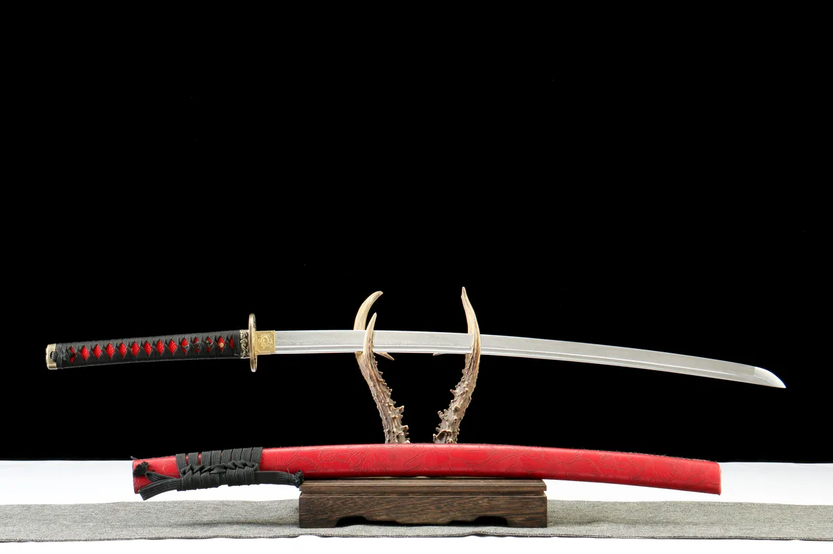 Kaiserliche Flamme - Handgeschmiedetes Katana aus Damaskusstahl - Image 10