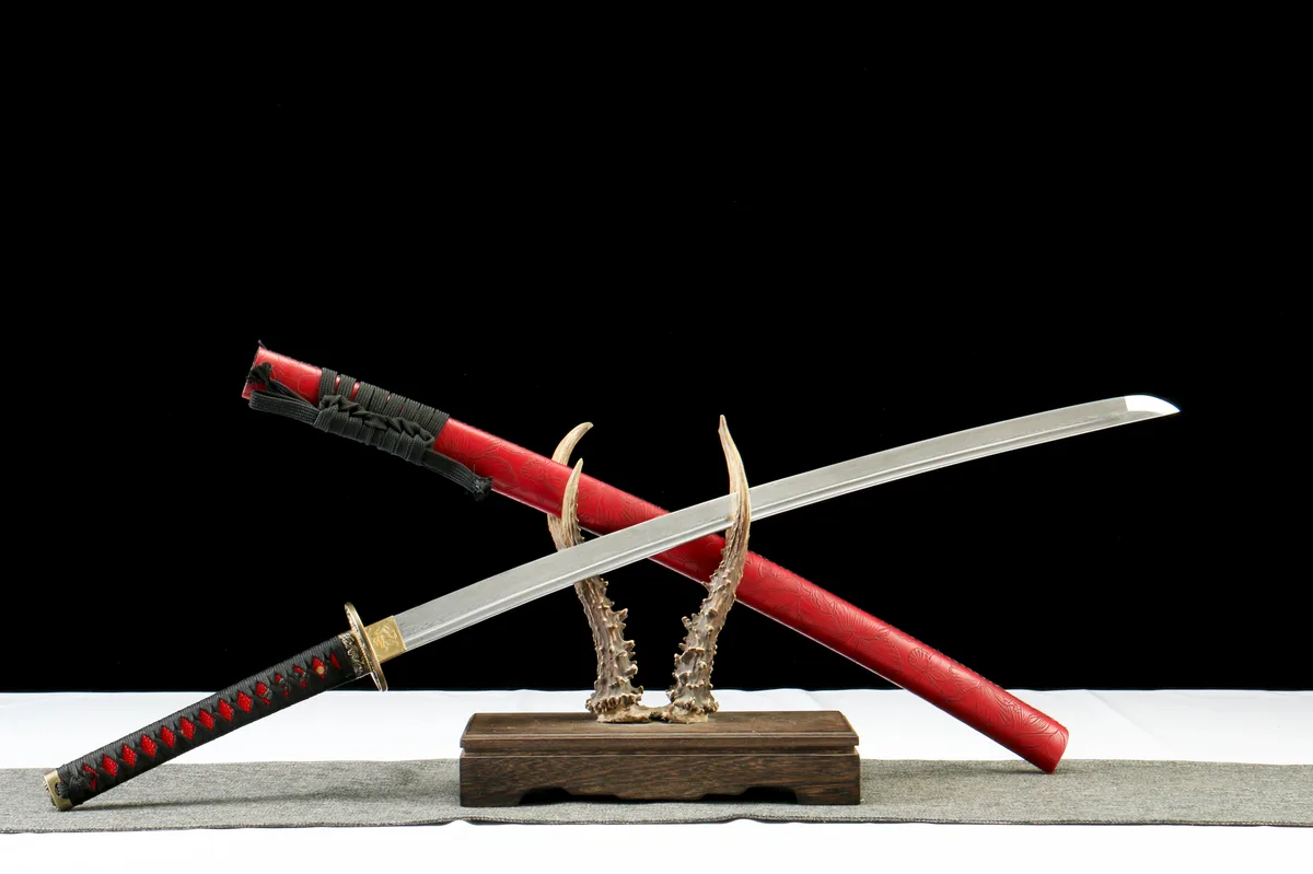 Kaiserliche Flamme - Handgeschmiedetes Katana aus Damaskusstahl - Image 13