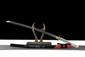 Karmesinwind - Handgeschmiedetes Katana aus Damaskusstahl