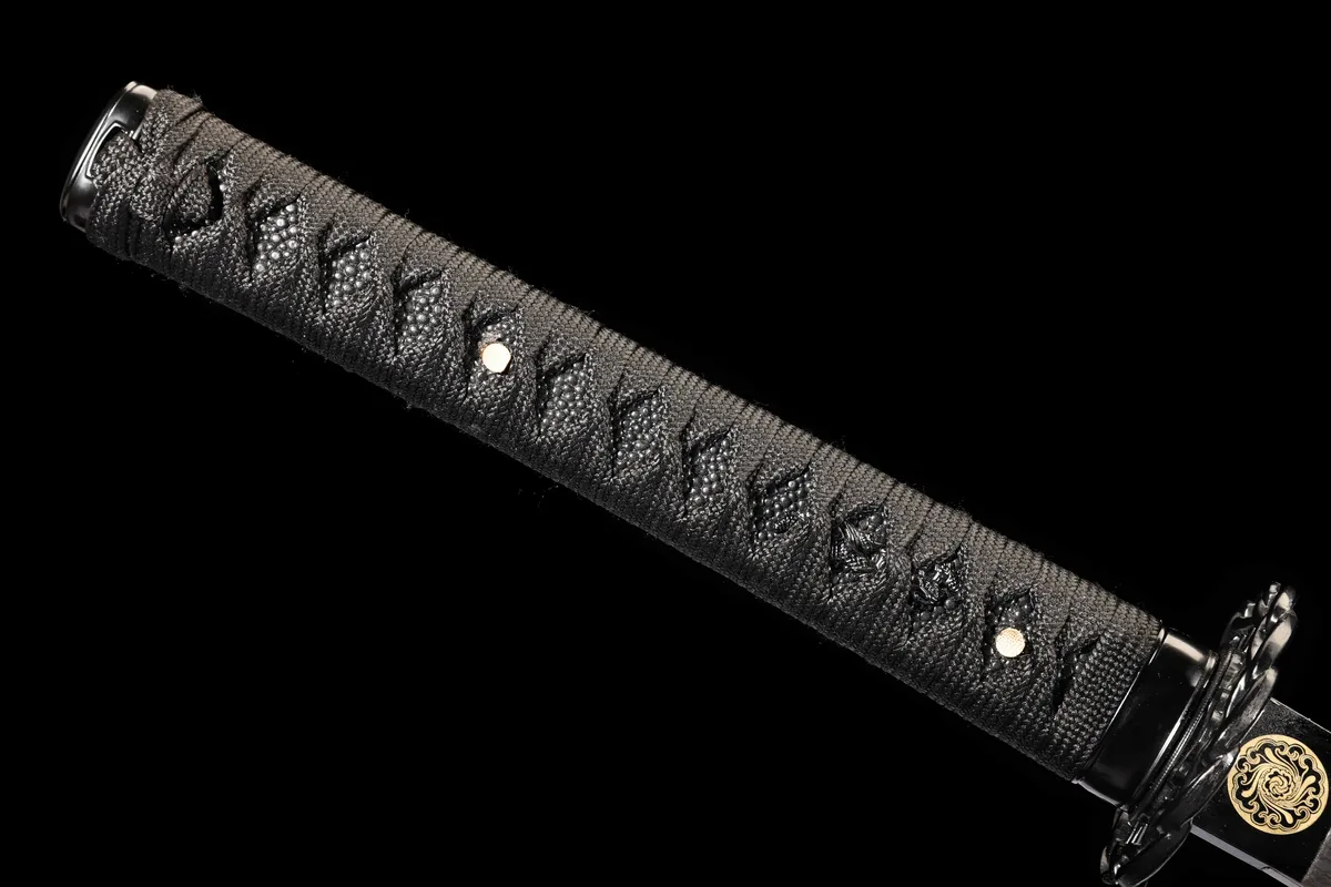 Nachtglut im Sternensturz - Handgeschmiedetes Katana aus Damaskusstahl - Image 4