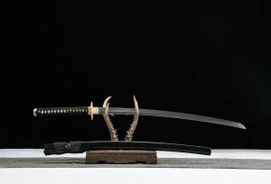 Alternative view of Nachtklinge - Handgeschmiedetes Katana aus Damaskusstahl