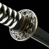 Schattenblüte - Handgeschmiedetes Katana aus Damaskusstahl