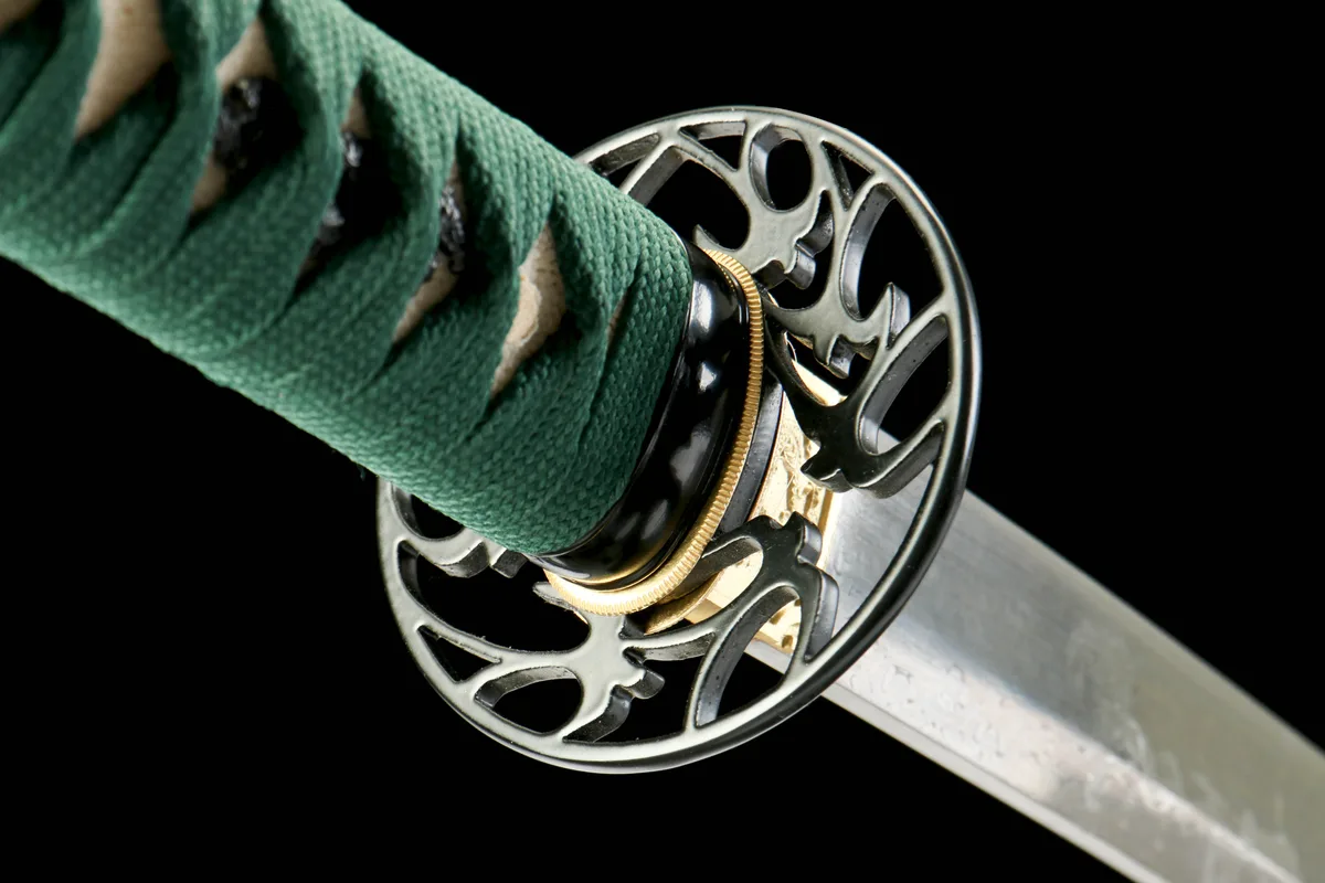 Teal Wave - Handgeschmiedetes Katana aus Damaskusstahl - Image 2