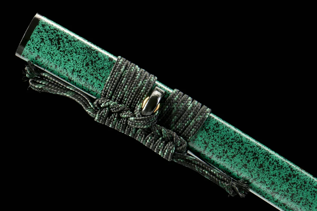 Teal Wave - Handgeschmiedetes Katana aus Damaskusstahl - Image 8