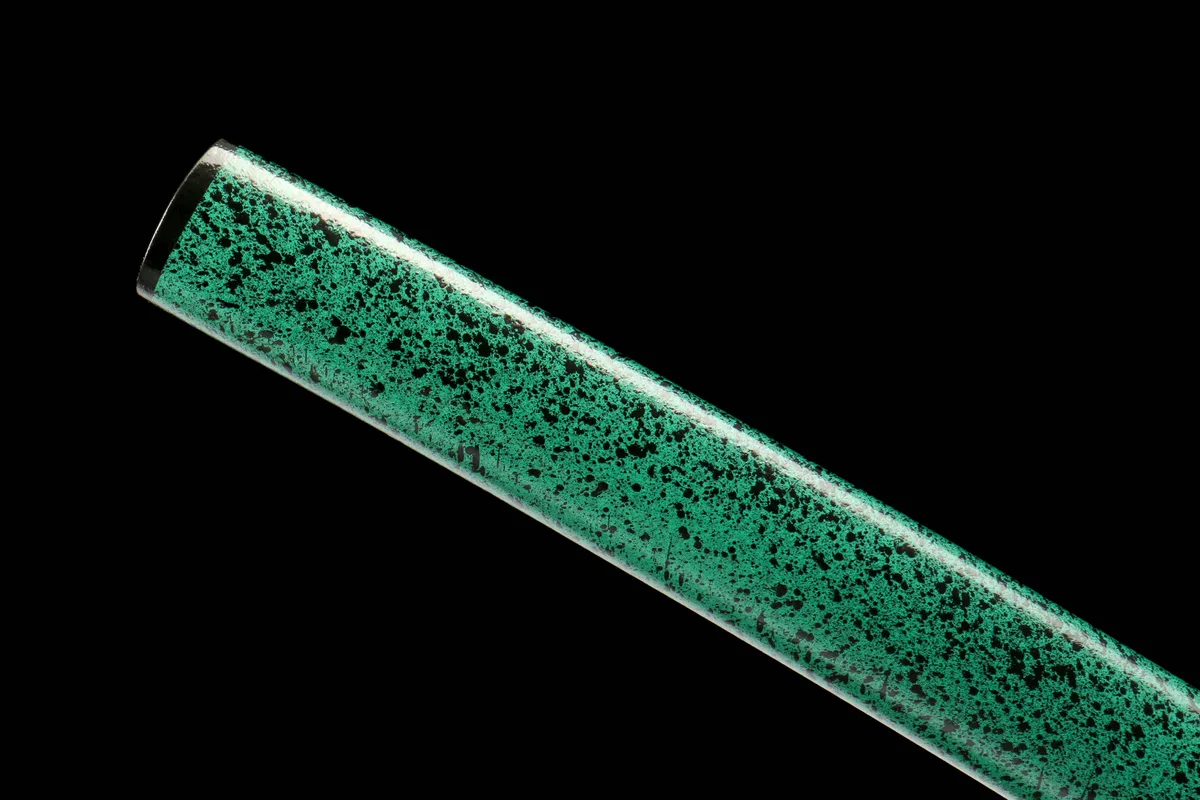 Teal Wave - Handgeschmiedetes Katana aus Damaskusstahl - Image 10