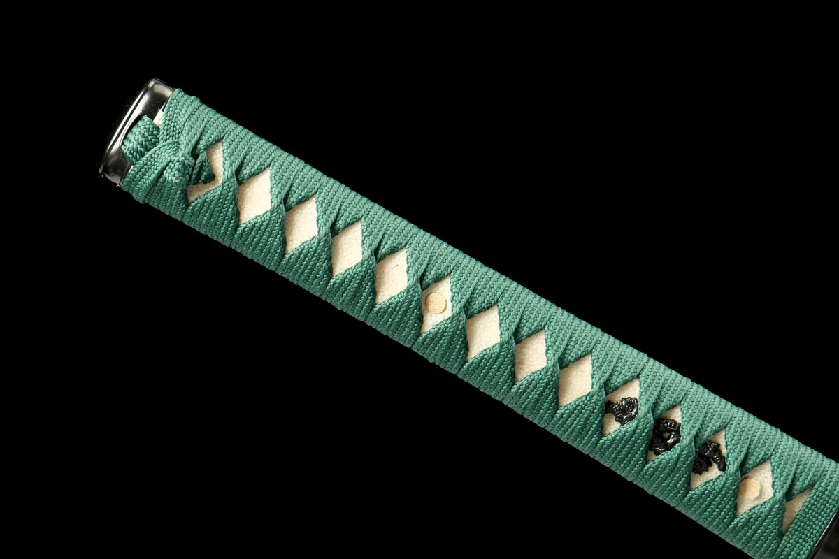 Teal Wave - Handgeschmiedetes Katana aus Damaskusstahl - Image 5