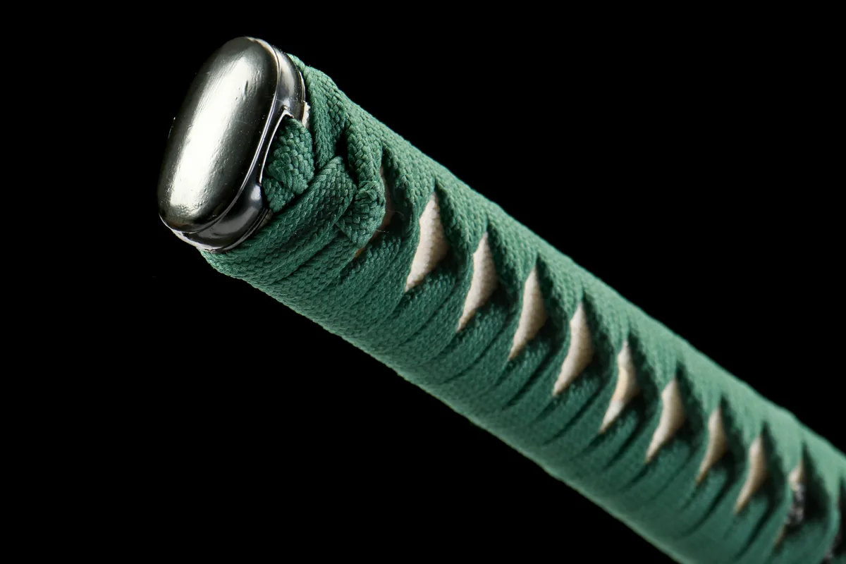 Teal Wave - Handgeschmiedetes Katana aus Damaskusstahl - Image 7