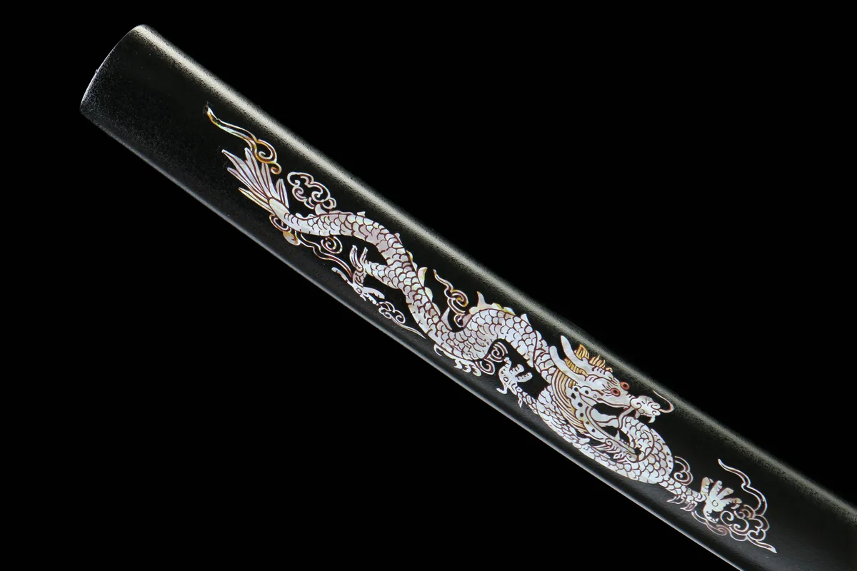 Tintendrache - Handgeschmiedetes Katana aus Damaskusstahl - Image 10