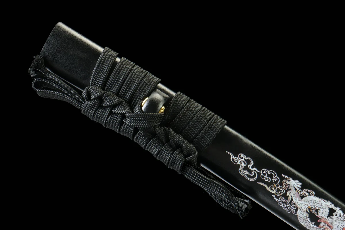 Tintendrache - Handgeschmiedetes Katana aus Damaskusstahl - Image 13