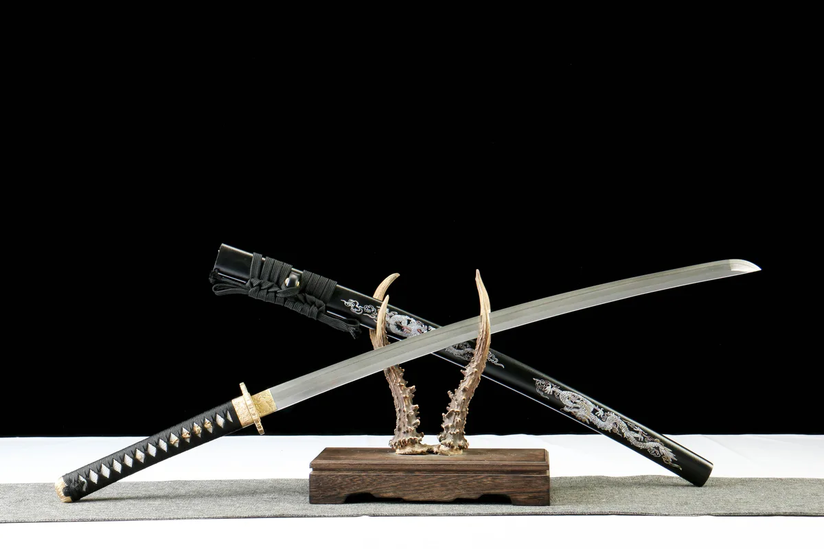 Tintendrache - Handgeschmiedetes Katana aus Damaskusstahl - Image 11