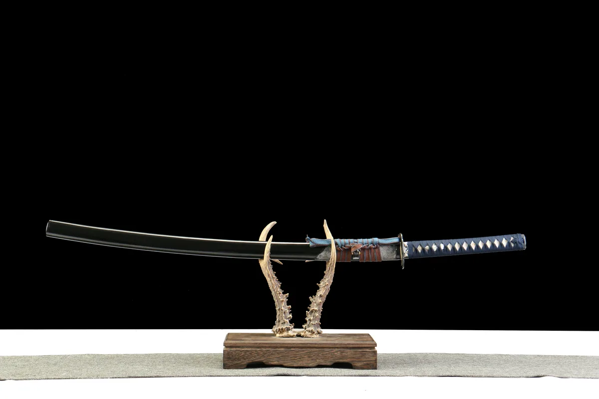 Kranichschatten - Handgeschmiedetes Katana aus Handgeschmiedeter Spezialstahl