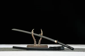 Alternative view of Dunkles Phantom - Handgeschmiedetes Katana aus High Carbon Steel