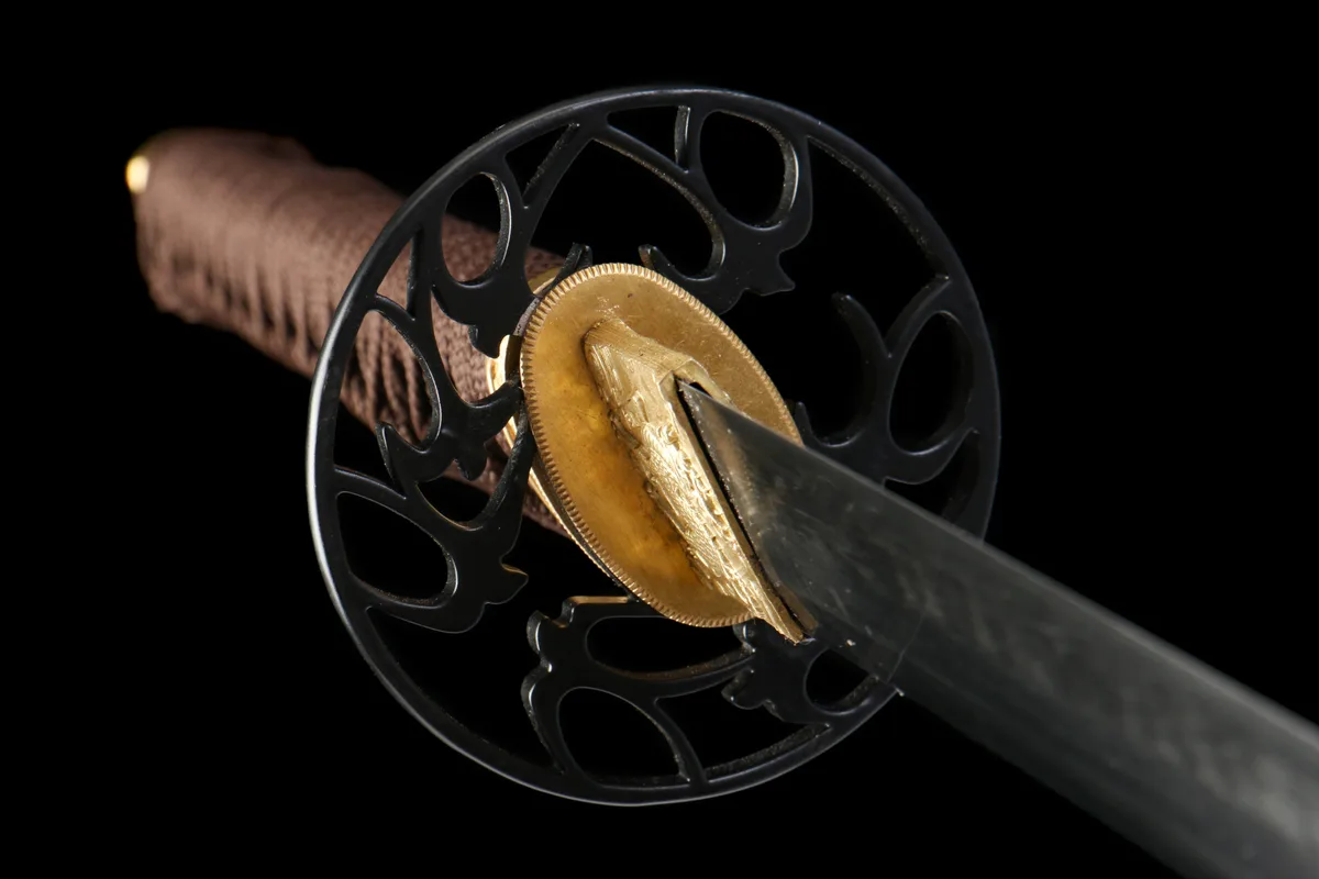 Karmesinrote Goldkante - Handgeschmiedetes Katana aus High Carbon Steel - Image 10